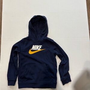 NIKE Kids Pullover Hoodie Sweatshirt, EXCELLENT CONDITION, Small 8-10, Navy Blue